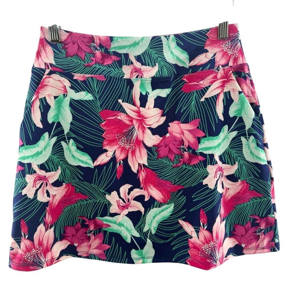 Tommy Bahama Racquet & Paddle Tropical Print UPF 50 Skort With Pockets Size XS - Picture 1 of 9